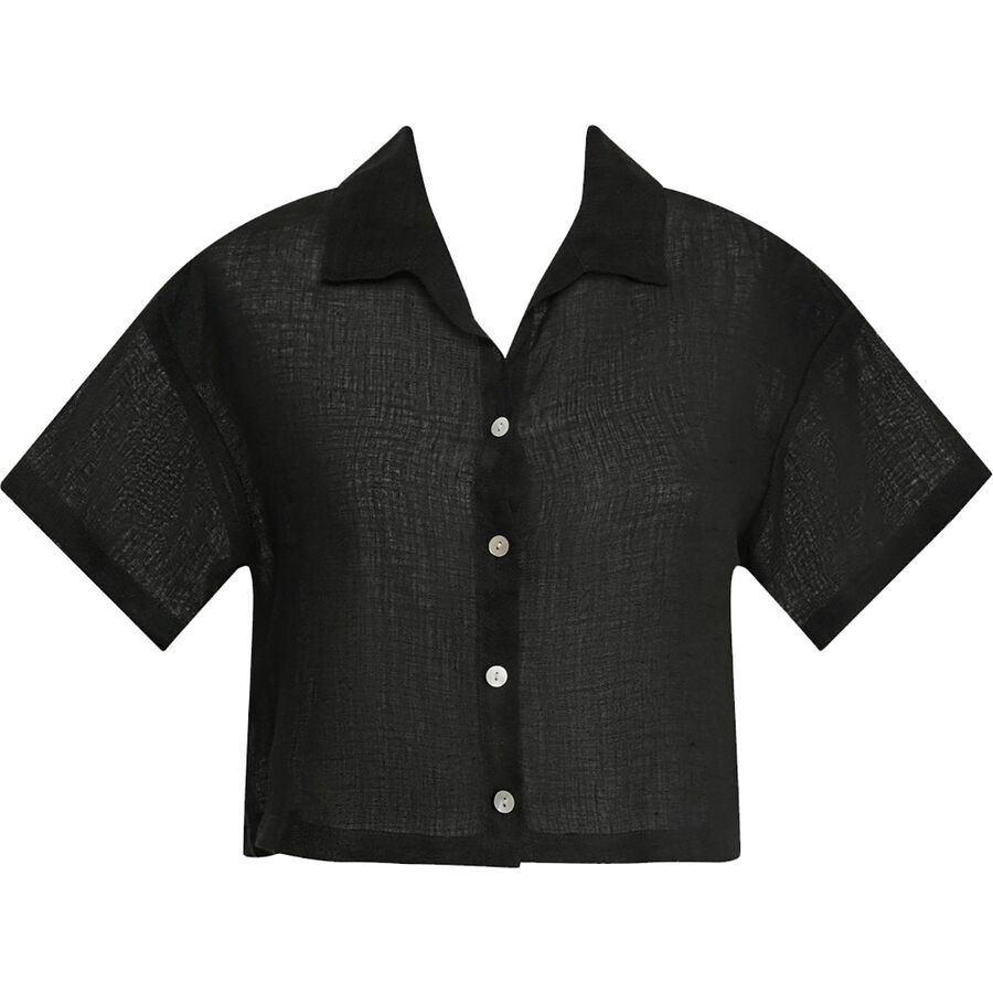 Vitamin A Hana Cropped Shirt - Women's Black