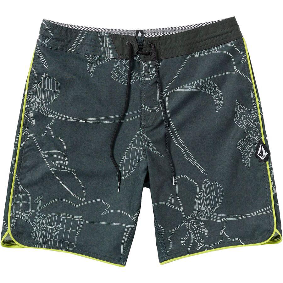 Volcom Mister Fib Scallop Stoney 19 Short - Men's Stealth