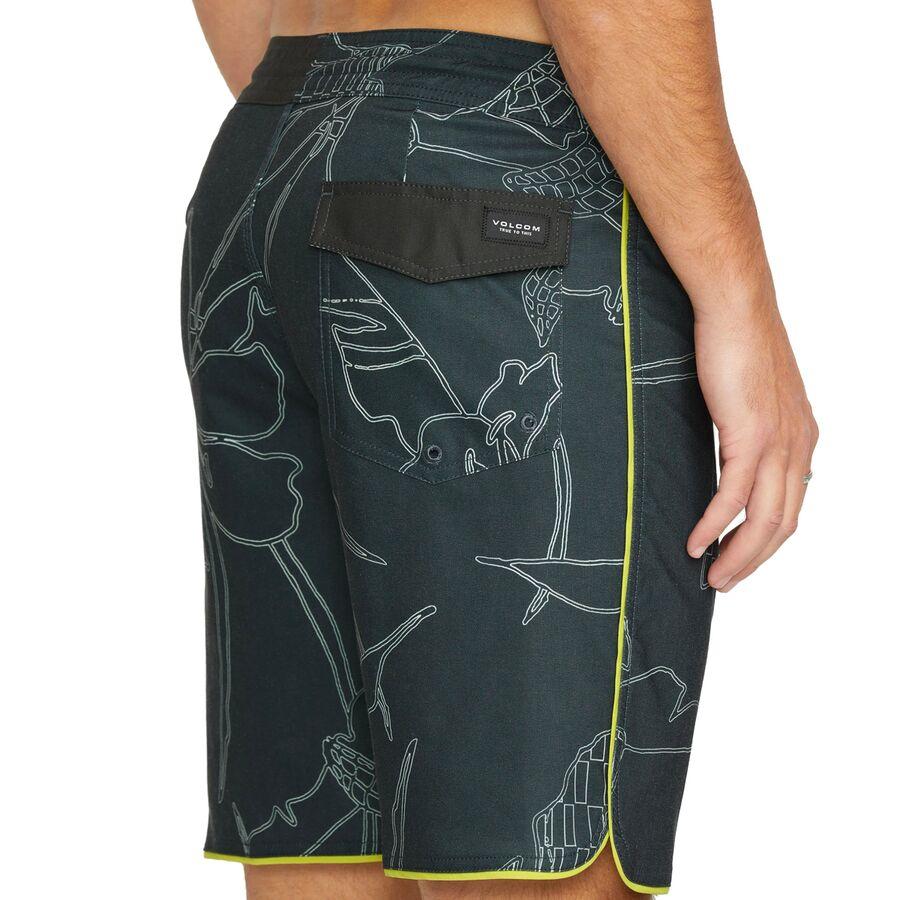 Volcom Mister Fib Scallop Stoney 19 Short - Men's Stealth