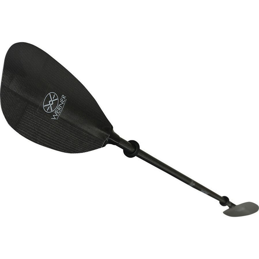 Werner Shuna Carbon 2-Piece Paddle - Straight Shaft Black