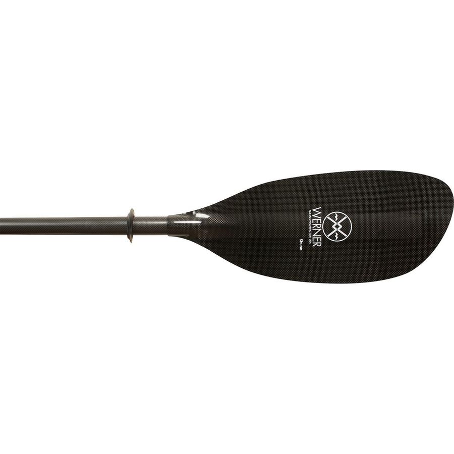 Werner Shuna Carbon 2-Piece Paddle - Straight Shaft Black