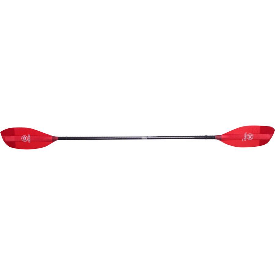 Werner Shuna Fiberglass 2-Piece Paddle - Bent Shaft Red