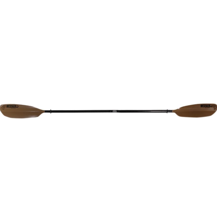 Werner Skagit Hooked 2-Piece Paddle - Straight Shaft Brown