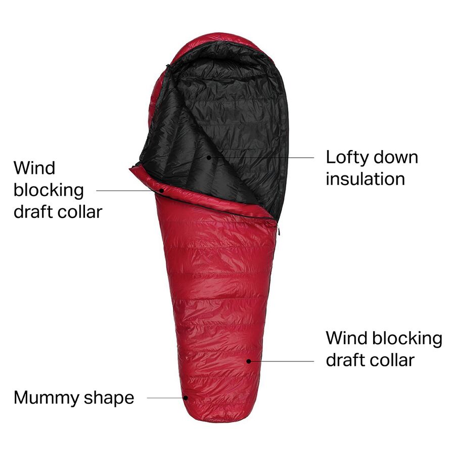 Western Mountaineering Summerlite Sleeping Bag: 32F Down Cranberry