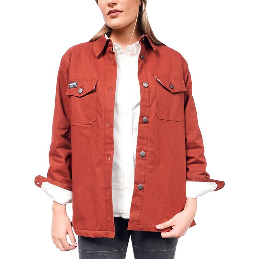 Wildfang The Essential Fleece Lined Shacket Cinnamon