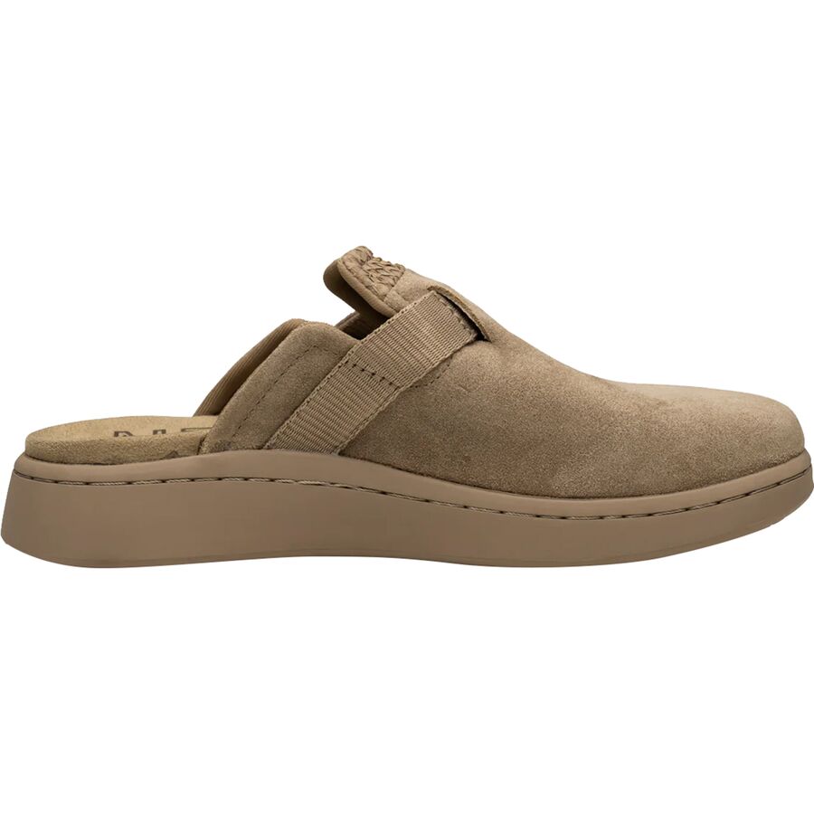 Woden Vega Suede Clog - Women's Silver Mink