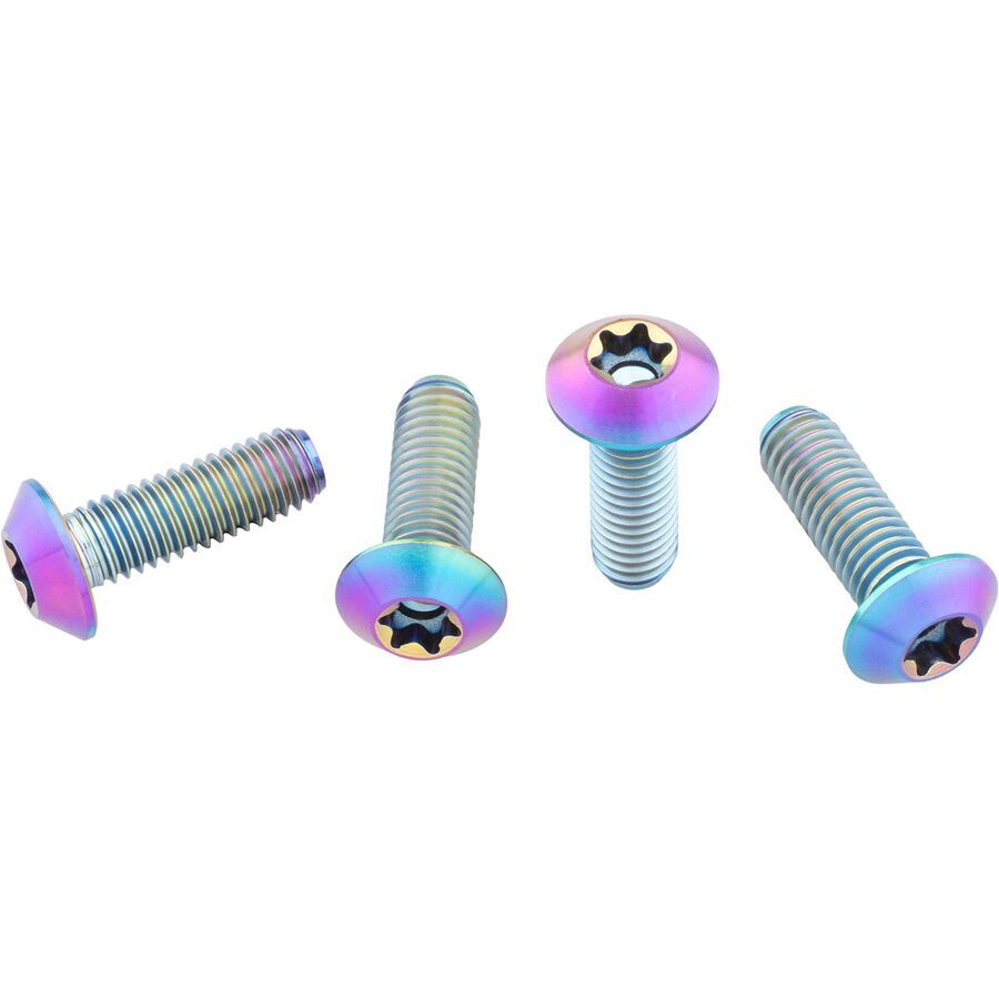 Wolf Tooth Components Ti Water Bottle Cage Bolts Ti Oil Slick Low Profile