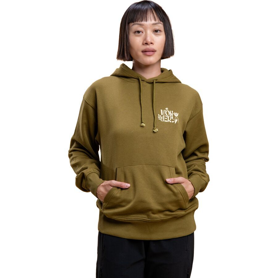 Wondery Geometric Florals Hoodie - Women's Spikemoss