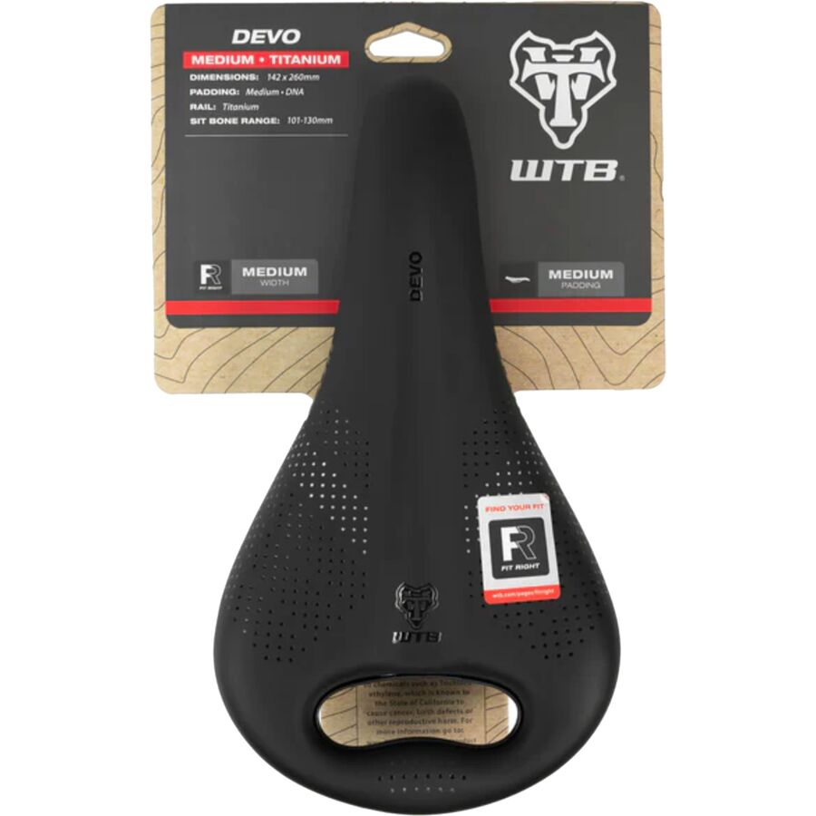 WTB Devo Pickup Cromoly Saddle Black/Black