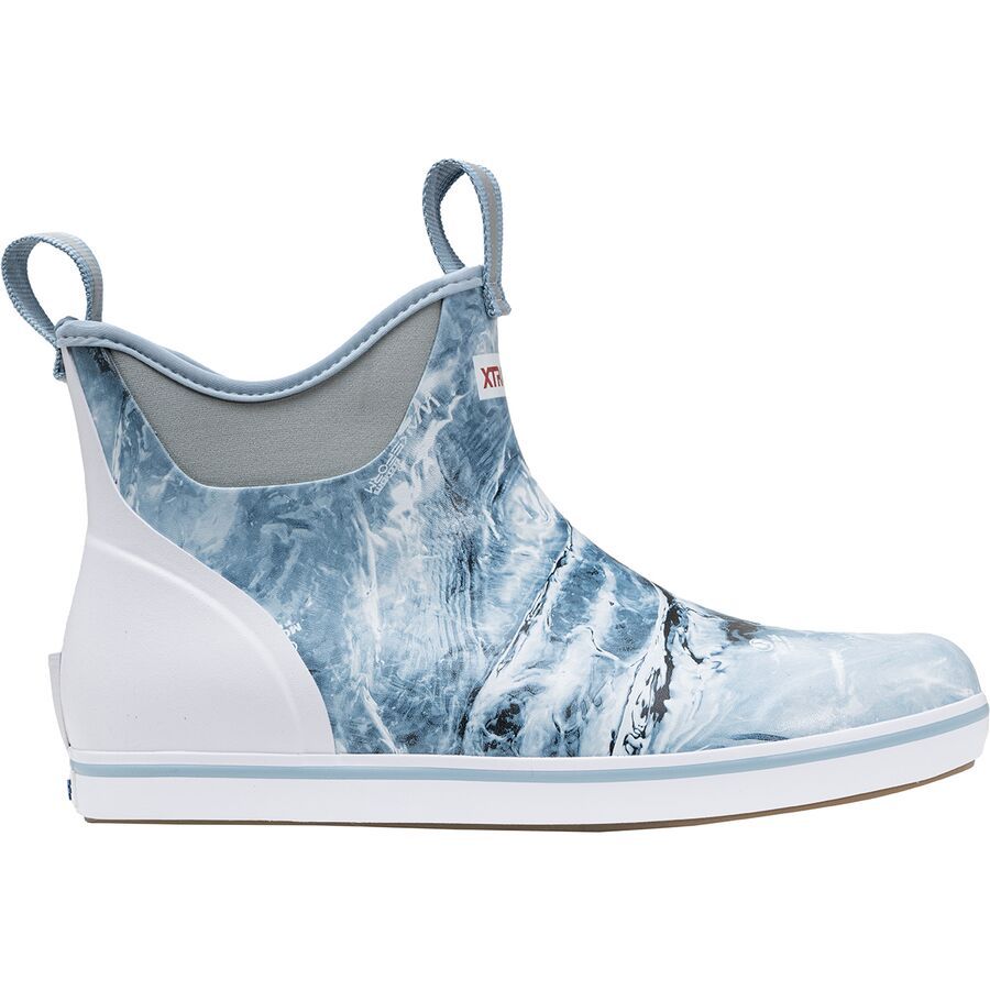 Xtratuf Ankle Deck Printed 6in Boot - Men's Mossy Oak Wakeform Arctic