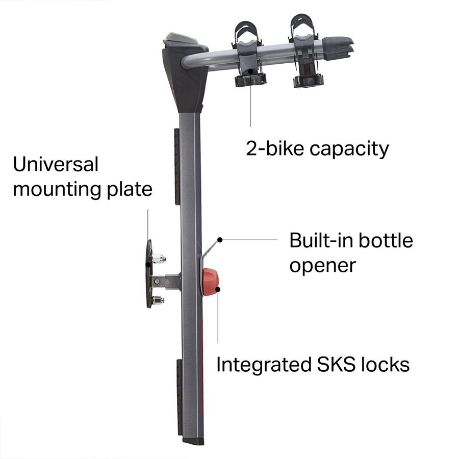 Yakima SpareRide Hitch Rack Silver/Black