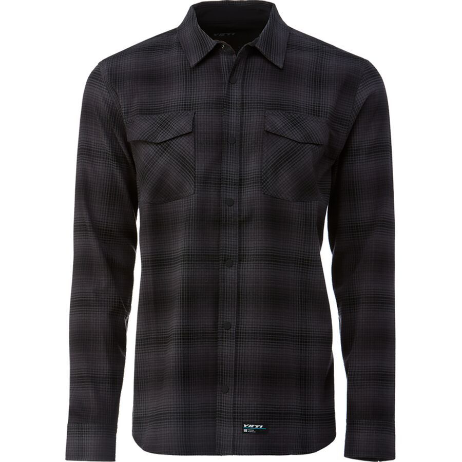 Yeti Cycles Stagecoach Flannel Shirt - Men's Black/Gray Plaid