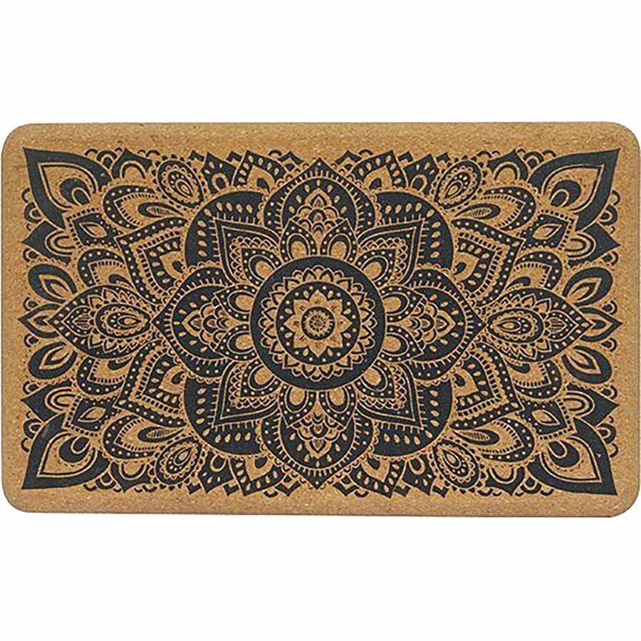 Yoga Design Lab Cork Yoga Block Mandala Black