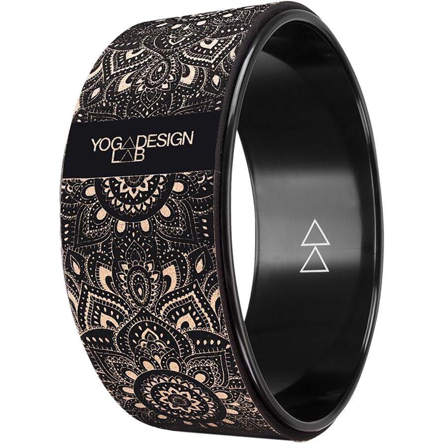 Yoga Design Lab Cork Yoga Wheel Mandala Black