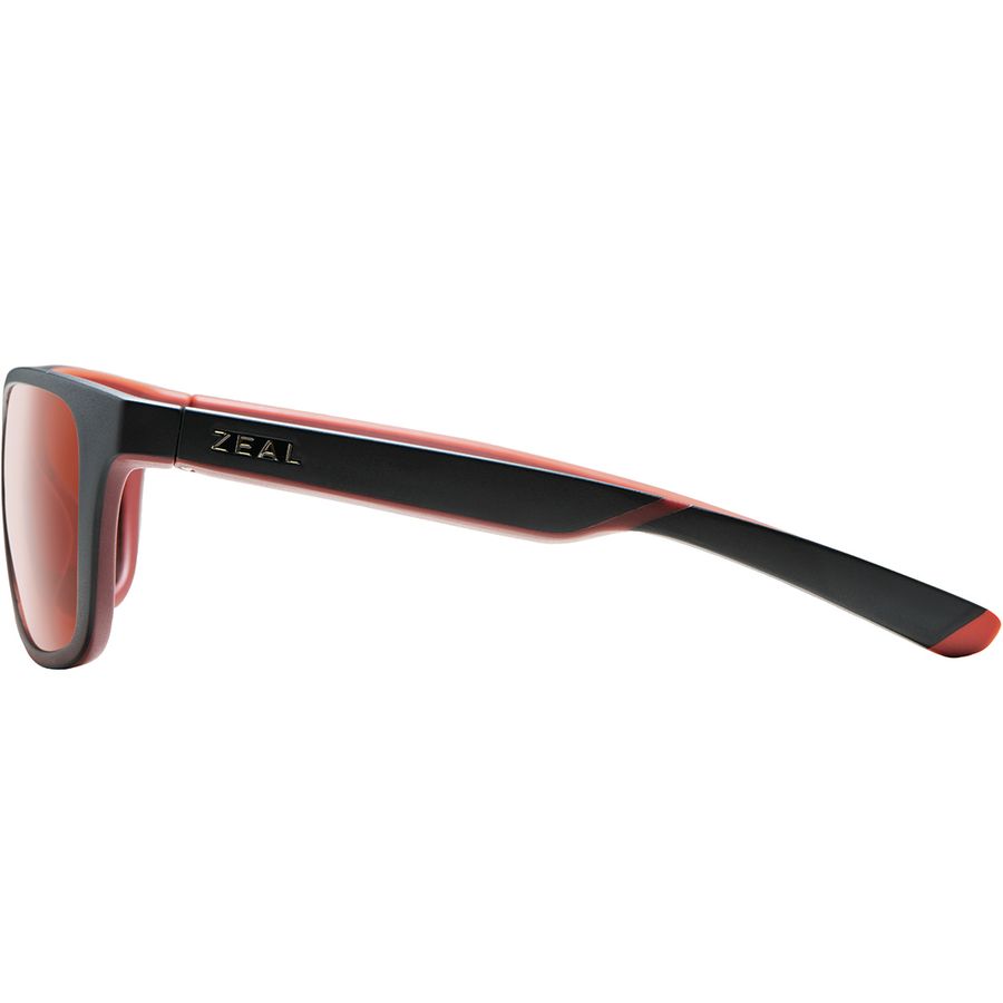 Zeal Radium Polarized Sunglasses Matte Black/Rose