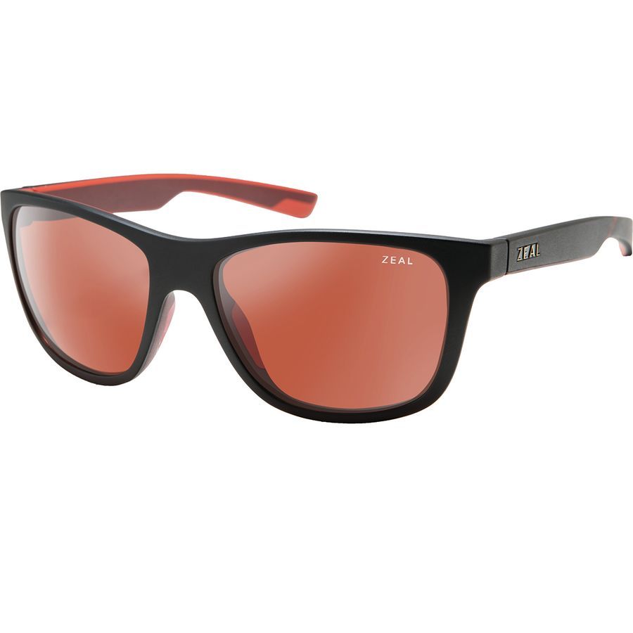 Zeal Radium Polarized Sunglasses Matte Black/Rose