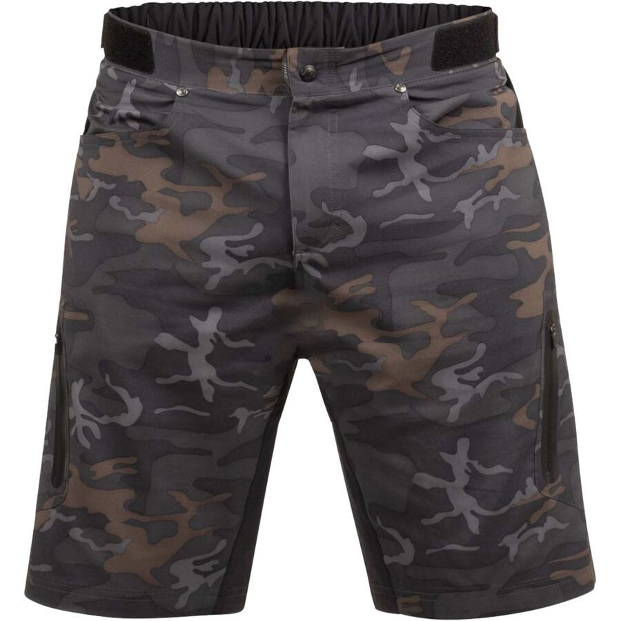ZOIC Ether 9 Camo Short + Essential Liner - Men's Black Ops