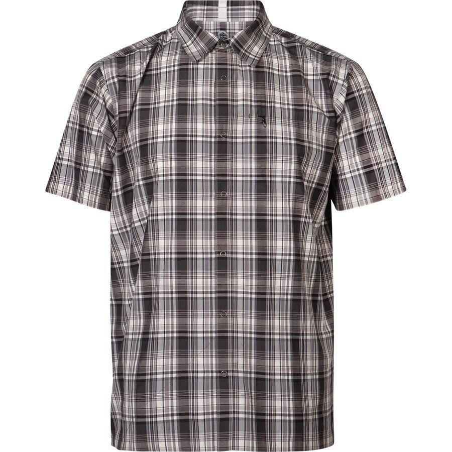 ZOIC Guide Short-Sleeve Jersey - Men's Black/Shadow/White Plaid
